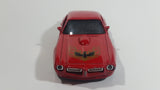 1999 New Ray 1973 Pontiac Fire Bird Red Pullback Motorized Friction Die Cast Toy Car Vehicle with Opening Doors