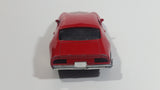 1999 New Ray 1973 Pontiac Fire Bird Red Pullback Motorized Friction Die Cast Toy Car Vehicle with Opening Doors