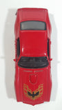 1999 New Ray 1973 Pontiac Fire Bird Red Pullback Motorized Friction Die Cast Toy Car Vehicle with Opening Doors