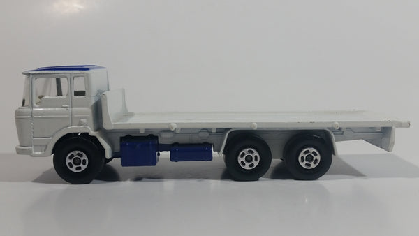 HTF Color Variation Vintage 1971 Lesney Products Matchbox Super Kings DAF K-13/20 Blue White Semi Truck Die Cast Toy Car Vehicle Rig