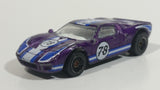 2001 Hot Wheels Ford GT - 40 #78 Purple Die Cast Toy Race Car Vehicle