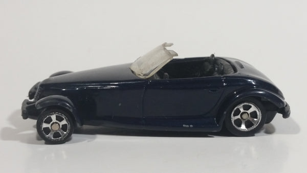 Maisto 2001 Chrysler Prowler Convertible Dark Midnight Black Blue Die Cast Toy Car Vehicle