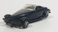 Maisto 2001 Chrysler Prowler Convertible Dark Midnight Black Blue Die Cast Toy Car Vehicle