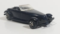 Maisto 2001 Chrysler Prowler Convertible Dark Midnight Black Blue Die Cast Toy Car Vehicle