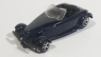 Maisto 2001 Chrysler Prowler Convertible Dark Midnight Black Blue Die Cast Toy Car Vehicle