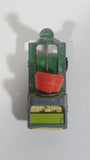 Vintage PlayArt Cement Mixer Green and Orange Die Cast Toy Car Construction Building Equipment Vehicle - Missing half the Barrel - Hong Kong