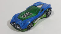 2006 Hot Wheels Pizza Palace CUL8R Blue Die Cast Toy Car Vehicle PR5