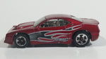 2010 Hot Wheels V-Drop Rapid Transit Metallic Dark Red Die Cast Toy Car Vehicle