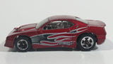 2010 Hot Wheels V-Drop Rapid Transit Metallic Dark Red Die Cast Toy Car Vehicle