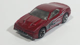 2010 Hot Wheels V-Drop Rapid Transit Metallic Dark Red Die Cast Toy Car Vehicle