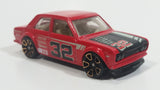 2012 Hot Wheels Faster Than Ever Datsun Bluebird 510 Red #32 Die Cast Toy Race Car Vehicle