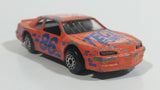 Vintage Zee Toys Dyna Wheels Ford Thundebird Stock Car #86 Tech Power D101 Orange Die Cast Toy Race Car Vehicle