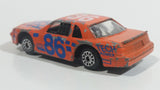 Vintage Zee Toys Dyna Wheels Ford Thundebird Stock Car #86 Tech Power D101 Orange Die Cast Toy Race Car Vehicle