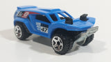 2014 Hot Wheels Off-Road Off Track Dune Land Crusher Blue Die Cast Plastic Toy Car Vehicle