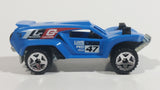 2014 Hot Wheels Off-Road Off Track Dune Land Crusher Blue Die Cast Plastic Toy Car Vehicle