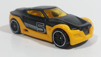 2014 Hot Wheels Ultimate Racing Symbolic Black and Orange #5 Die Cast Toy Car Vehicle