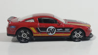 2014 Hot Wheels HW City Mustang 50th Mustang Boss 302 Laguna Seca Metalflake Red Die Cast Toy Car Vehicle