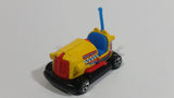 2014 Hot Wheels HW Race Track Aces Bump Around Yellow Die Cast Toy Amusement Park Fair Ride Bumper Car Vehicle