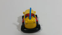 2014 Hot Wheels HW Race Track Aces Bump Around Yellow Die Cast Toy Amusement Park Fair Ride Bumper Car Vehicle