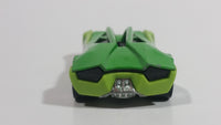 2013 Hot Wheels Track Aces Split Vision Green and Lime Green #02 Die Cast Plastic Body Toy Race Car Vehicle