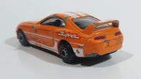 Motor Max Toyota Supra Orange and White No. 6012 Die Cast Toy Car Vehicle