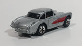 Maisto '57 Chevrolet Corvette Silver Grey With Red Stripe Die Cast Toy Car Vehicle