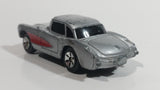 Maisto '57 Chevrolet Corvette Silver Grey With Red Stripe Die Cast Toy Car Vehicle