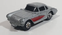 Maisto '57 Chevrolet Corvette Silver Grey With Red Stripe Die Cast Toy Car Vehicle