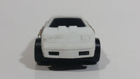 1990 Buddy L Chevrolet Corvette #36 White Plastic Body Die Cast Toy Car Vehicle