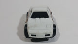 1990 Buddy L Chevrolet Corvette #36 White Plastic Body Die Cast Toy Car Vehicle