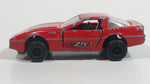 Vintage Majorette Chevrolet Corvette ZR-1 No. 215 & 268 Red Die Cast Toy Car Vehicle Opening Doors 1/57 Scale Made in France