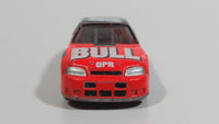 Unknown Brand #88 NASCAR "Super Racing" "BULL" "Power Team" Neon Orange and Black Die Cast Toy Race Car Vehicle