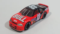 Unknown Brand #88 NASCAR "Super Racing" "BULL" "Power Team" Neon Orange and Black Die Cast Toy Race Car Vehicle