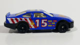 Unknown Brand #15 Stock Car Blue Die Cast Toy Race Car Vehicle