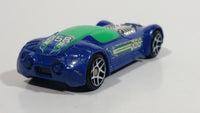 2009 Hot Wheels Ballistik Blue and Green Die Cast Toy Car Vehicle McDonald's Happy Meal