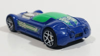 2009 Hot Wheels Ballistik Blue and Green Die Cast Toy Car Vehicle McDonald's Happy Meal