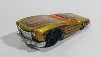 2004 Hot Wheels First Editions Hardnoze Hardnoze '74 Chevy Monte Carlo Metalflake Gold Die Cast Toy Car Vehicle