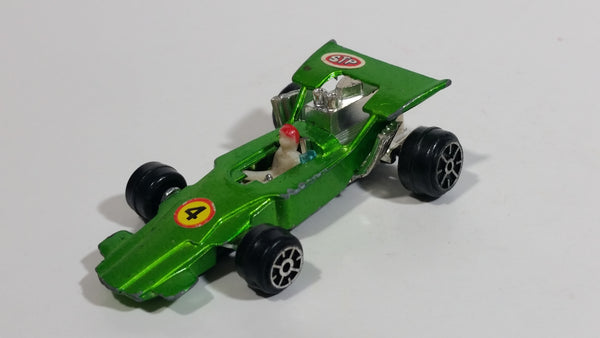 Vintage TinToys Lotus Climax F1 #4 W.T. 224 Bright Green STP Die Cast Toy Race Car Vehicle - Hong Kong