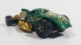 2004 Hot Wheels Demonition 1/4 Mile Coupe Green and Gold Die Cast Toy Car Vehicle