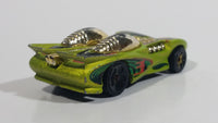 2003 Hot Wheels Track Aces Splittin' Image II Lime Green Die Cast Toy Car Vehicle