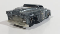 2004 Hot Wheels First Editions Hardnoze '59 Chevy Truck Metalflake Dark Grey Die Cast Toy Car Vehicle