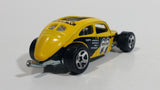 2014 Hot Wheels HW Workshop Performance Custom Volkswagen Beetle Bug Yellow Die Cast Toy Car Vehicle