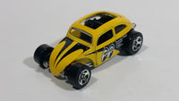 2014 Hot Wheels HW Workshop Performance Custom Volkswagen Beetle Bug Yellow Die Cast Toy Car Vehicle