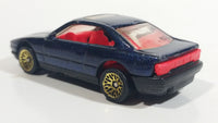 1994 Hot Wheels BMW 850i Metallic Dark Blue Die Cast Toy Car Vehicle