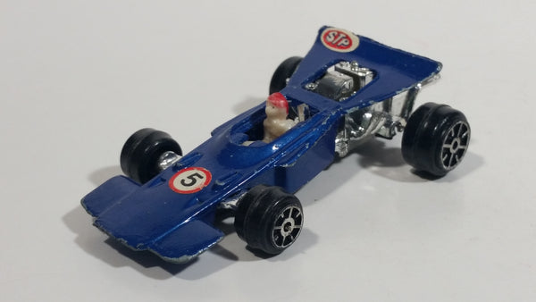 Vintage TinToys Honda F1 #5 W.T. 225 Dark Blue STP Die Cast Toy Race Car Vehicle - Hong Kong