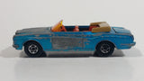 Vintage 1969 Lesney Matchbox Series No. 69 Rolls Royce Silver Shadow Coupe Convertible Aqua Blue Die Cast Toy Car Vehicle With Opening Trunk