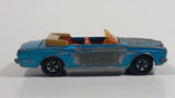 Vintage 1969 Lesney Matchbox Series No. 69 Rolls Royce Silver Shadow Coupe Convertible Aqua Blue Die Cast Toy Car Vehicle With Opening Trunk