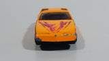 1992 Hot Wheels Pontiac Firebird T-Top Orange Plastic Body Die Cast Toy Car Vehicle