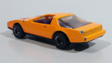 1992 Hot Wheels Pontiac Firebird T-Top Orange Plastic Body Die Cast Toy Car Vehicle