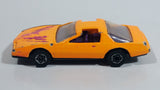 1992 Hot Wheels Pontiac Firebird T-Top Orange Plastic Body Die Cast Toy Car Vehicle